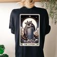 Raccoon Tarot Lovers Women's Oversized T-Shirt | Casual Comfort Black