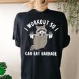 Raccoon 'Trash Panda' Women's Oversized Gym T-Shirt - Fun Workout Wear Black