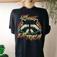 Retro Raccoon Women's Oversized T-Shirt – Live Fast Eat Trash Black