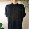 Sarcastic Raccoon Women's Oversized Comfort Tee - Humorous Back Print Black