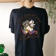 I Can Show You Some Trash Raccoon Possum Raccoon Tee Women's Oversized Comfort T-Shirt Back Print Black