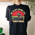 Trash Panda Raccoon Women's Oversized T-Shirt - Cozy & Fun Black