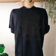Trendy Raccoon 'Conduit for Nonsense' Women's Oversized T-Shirt - Grey Black