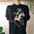 Vintage Racoon Cowboy Oversized T-Shirt - 90s Western Style Black