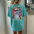 Autistic Racoon Oversized Women's T-Shirt | Meme Back Print Chalky Mint