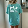 Bruh Raccoon Meme Women's Oversized Comfort T-Shirt - Teens' Fun Chalky Mint