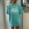 Cute Raccoon Women's Oversized T-Shirt - Fun Casual Style Chalky Mint
