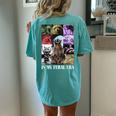 Feral Era Raccoon Meme Women's Oversized T-Shirt | Back Print Comfort Chalky Mint