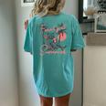 Feral Raccoon Summer Women's Oversized T-Shirt | Back Print Chalky Mint