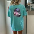 Ferrets Howling At The Moon Shirt Ferret Women's Oversized Comfort T-Shirt Back Print Chalky Mint