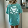 Gothic Raccoon Oversized T-Shirt - Back Print for Women Chalky Mint