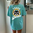 Raccoon Back Print Comfort Women's Oversized T-Shirt | All Seasons Chalky Mint