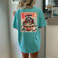 Raccoon Eating Ramen Women's Oversized T-Shirt - Anime Style Chalky Mint