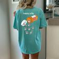 Raccoon Lover Women's Oversized T-Shirt | Happy Pills Back Print Chalky Mint