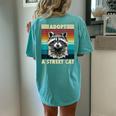 Raccoon Retro T-Shirt - Vintage Charm for Women, Men & Kids Chalky Mint
