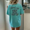 Raccoon Sarcastic Women's Comfort T-Shirt - Sweet But Will Throw Hands Chalky Mint
