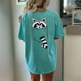 Raccoon Trash Panda Crew Neck Women's T-Shirt - Casual Comfort Style Chalky Mint