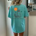 Raccoon Trash Panda Women's Oversized T-Shirt | 90s Retro Sunset Chalky Mint