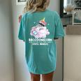 Raccoonicorn Trash Panda Women's Oversized Back Print T-Shirt Chalky Mint