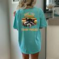Save The Trash Pandas Raccoon Women's Oversized Comfort T-Shirt Chalky Mint