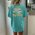 Stay Trashy Opossum Raccoon Internet Memes Meme Women's Oversized Comfort T-Shirt Back Print Chalky Mint