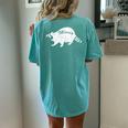 Vintage Women's Oversized T-Shirt with Retro Raccoon - Casual Charm Chalky Mint