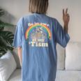 Autistic Raccoon Oversized Women's Comfort Tee – Embrace 'Tism Vibes Blue Jean