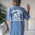 Cowboy Raccoon Women's Oversized T-Shirt - Humorous Back Print Style Blue Jean