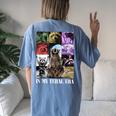 Feral Era Raccoon Meme Women's Oversized T-Shirt | Back Print Comfort Blue Jean