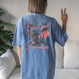 Feral Raccoon Summer Women's Oversized T-Shirt | Back Print Blue Jean