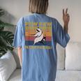 Pew Pew Madafakas Raccoon Oversized Vintage Women's T-Shirt Blue Jean
