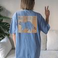 Raccoon Chemistry Elements Women's Comfort T-Shirt - Back Print Blue Jean