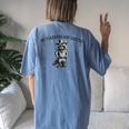 Raccoon Cowboy Theme Women’s Oversized T-Shirt – Fun & Comfortable Blue Jean
