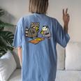 Raccoon & Opossum Pizza Lovers - Unisex Oversized T-Shirt - Street Chic Blue Jean