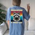 Raccoon Retro T-Shirt - Vintage Charm for Women, Men & Kids Blue Jean