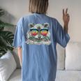Raccoon Sunglasses T-Shirt for Women | Retro Animal Lover Style Blue Jean