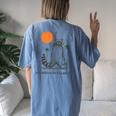 Raccoon Trash Panda Women's Oversized T-Shirt | 90s Retro Sunset Blue Jean