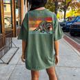 Adopt A Street Cat Oversized Women's T-Shirt | Funny Raccoon Back Print Moss