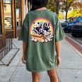 Adopt A Street Cat Opossum Raccoon Skunk Vintage Women's Oversized Comfort T-Shirt Back Print Moss