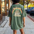 Autism Be In Awe Of My 'Tism Meme Autistic Raccoon Women's Oversized Comfort T-Shirt Back Print Moss