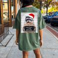 Christmas Raccoon Back Print Women's Oversized T-Shirt | Dear Santa Humor Moss