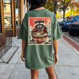 Raccoon Eating Ramen Women's Oversized T-Shirt - Anime Style Moss