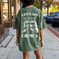 Raccoon 'Let's Do Crimes' Oversized Unisex T-Shirt | Cute Back Print Moss