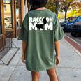 Raccoon Lover Women's Oversized T-Shirt | Animal Mom Back Print Moss