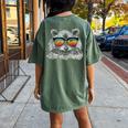 Raccoon Sunglasses T-Shirt for Women | Retro Animal Lover Style Moss