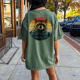 Raccoon Women's Oversized Comfort T-Shirt - Back Print | Cozy Casual Wear Moss