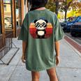 Retro Panda BBQ Party Women's Oversized T-Shirt | Pool Day Fun Moss