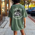 Save The Trash Pandas | Women's Oversized Comfort T-Shirt - Back Print Moss