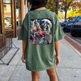 Women's Oversized T-Shirt | Fun Cursed Raccoon Moon Design | Casual Comfort Moss