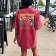 Adopt A Street Cat Oversized Women's T-Shirt – Animal Lovers Back Print Crimson